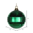 thumbnail image 2 of Vickerman M151604 Green Shiny Matte Mirror Ball Ornament, 5.5 in., 2 of 2