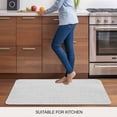 thumbnail image 6 of White Burlap Texture Door Mat Indoor Outdoor, Farmhouse Vintage White Non Slip Welcome Mat with Rubber Backing, Absorbent Fabric Front Door Mats Entryway Rug for Home Patio Entrance 16"x24", 6 of 8
