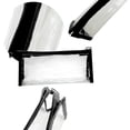 thumbnail image 3 of Unique Bargains Pencil Case Clear Pen Pouch, Portable Stationery Bag for Organizer Black, 3 of 6