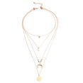 thumbnail image 2 of Mode Femmes Multicouche Chaîne Ronde Lune Pendentif Collier Cadeau de Bijoux, 2 of 5