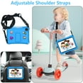 thumbnail image 2 of Allytechgroup Kids Case for Apple iPad Air 11 M4 M3 M2 2026/2025/2024, DIY Figures Cute EVA Children Friendly Cover Kickstand Shoulder Strap Bumper Shockproof Case for Apple iPad Air 11", Skyblue, 2 of 8