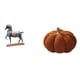 thumbnail image 1 of Escultura de calabaza de caballo de pie para escritorio, sala de estar, estantería, dormitorio, sofá, cojín, adorno Fengshui para Halloween., 1 of 8