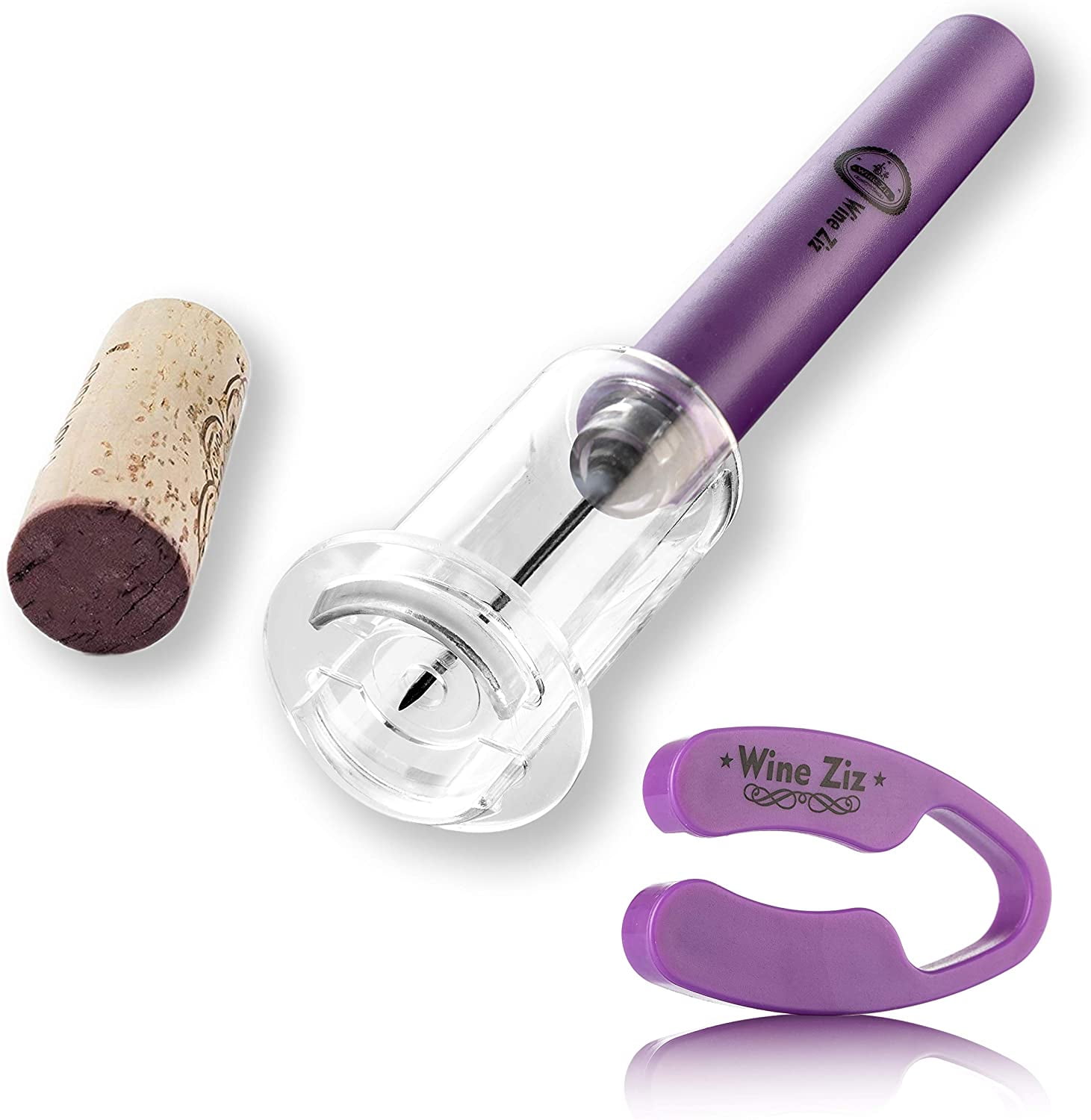 Wine Ziz Amazingly Simple Wine Opener with Foil Cutter Gift Set for ...