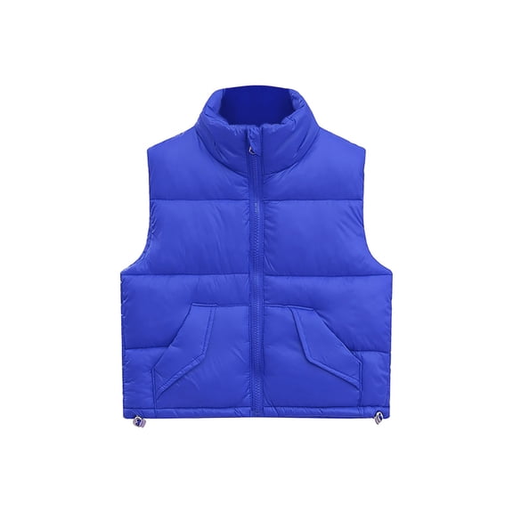 Generic Children Lightweight Tops Toddler Baby Girls Winter Down Cotton Hedgehog Vest with Front Buckle Cartoon Warm Outwear Coat