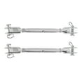 thumbnail image 2 of Jaw Turnbuckle, Turnbuckle Hook Clear Thread Firm Connection Rustproof 2pcs  For Industrial Use M5,M4, 2 of 8