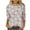 Gray, variant on Women Fall Clothes Floral 3/4 Sleeve Round Neck Top Tees Tshirts Fall Blouse Fall Fashion Must Haves My Items