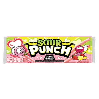 Sour Punch Santa Straws 3.7oz Tray