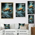 thumbnail image 4 of Designart "Aerial Reconnaissance By Military Aircraft" Military Floater Framed Wall Decor, 4 of 5
