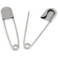 thumbnail image 6 of Tool Gadget Large Safety Pins, 5.04 inch Safety Pins, 2 PCS Stainless Steel Safety Pins Large, Silver Huge Strong XL Safety Pins, Extra Large Laundry Pins for Blankets, Heavy, 6 of 6