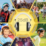 PROHEAR 032 Kids Ear Protection Ear Muffs, NRR 25dB Noise Reduction Childrens Earmuffs, Adjustable Headband Hearing Protectors for School, Sports Events, Concerts, Racing, Airports - Skull