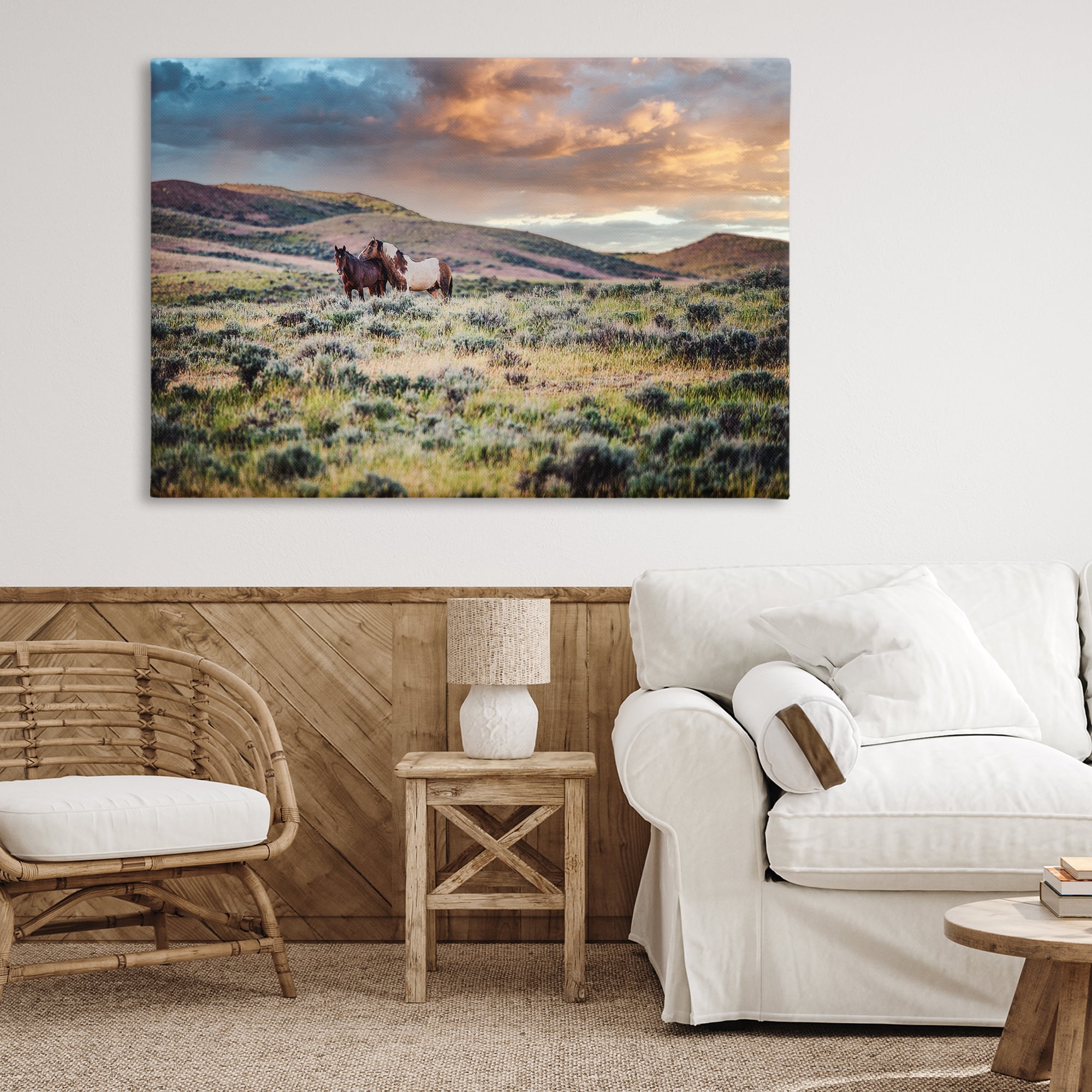 Stupell Industries Stay Close Horses Canvas Wall Art, design by Tim West