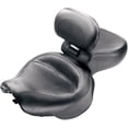 thumbnail image 2 of Mustang Wide Vintage Touring One-Piece Motorcycle Seat with Driver Backrest - Black Vinyl - Honda VT1100 (79239), 2 of 3