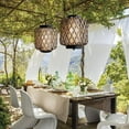 thumbnail image 5 of Arturesthome Outdoor Waterproof Lantern Chandelier Garden Balcony Rattan Decorative Lamps, 5 of 8