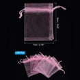 thumbnail image 2 of REGALWOVEN Organza Jewelry Bags Drawstring Little Mesh Gift Pouches for Small Presents Pink 3.54"x2.8", 2 of 6
