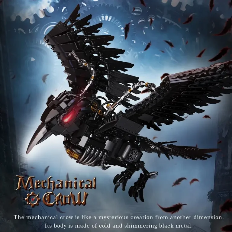Remocguys Mechanical Crow Building Sets Compatible with Lego