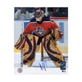 thumbnail image 1 of Roberto Luongo Masque de Panthère Rose des Florida Panthers Signé Photo 8x10, 1 of 2