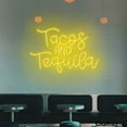 Craftnamesign Tacos And Tequila Neon Light Up Sign For Mexican