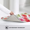 thumbnail image 4 of Tulipa Pattern Rugs Washable Cover Floor Rug Carpets Home Decorations for Bathroom Kitchen Bedroom Indoor 31.5x20 inch, 4 of 6