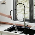 thumbnail image 2 of CASAINC Single Handle Kitchen Faucet with Pull Down Sprayer, Deck Mounted, Brushed Nickel, 2 of 4