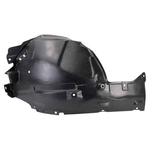 TRQ Front Right Rearward Inner Fender Liner Black Passenger Side Fits Select 2008-2012 INFINITI EX35 2013 EX37 2014-2017 QX50 IN1249111
