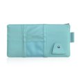 thumbnail image 1 of Coche Styling Sun Visor Organizer Universal Elástico Correa de almacenamiento Bolsa de almacenamiento Automotriz Glasses Mobilephone Pen Holder con cremallera azul claro tholdsy VI009632-03, 1 of 7