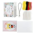 thumbnail image 3 of Kit de fieltro de aguja, suministros de fieltro de lana, muñeco de peluche de Animal, material de fabricación DIY, 124 # Ratoncito, 3 of 5