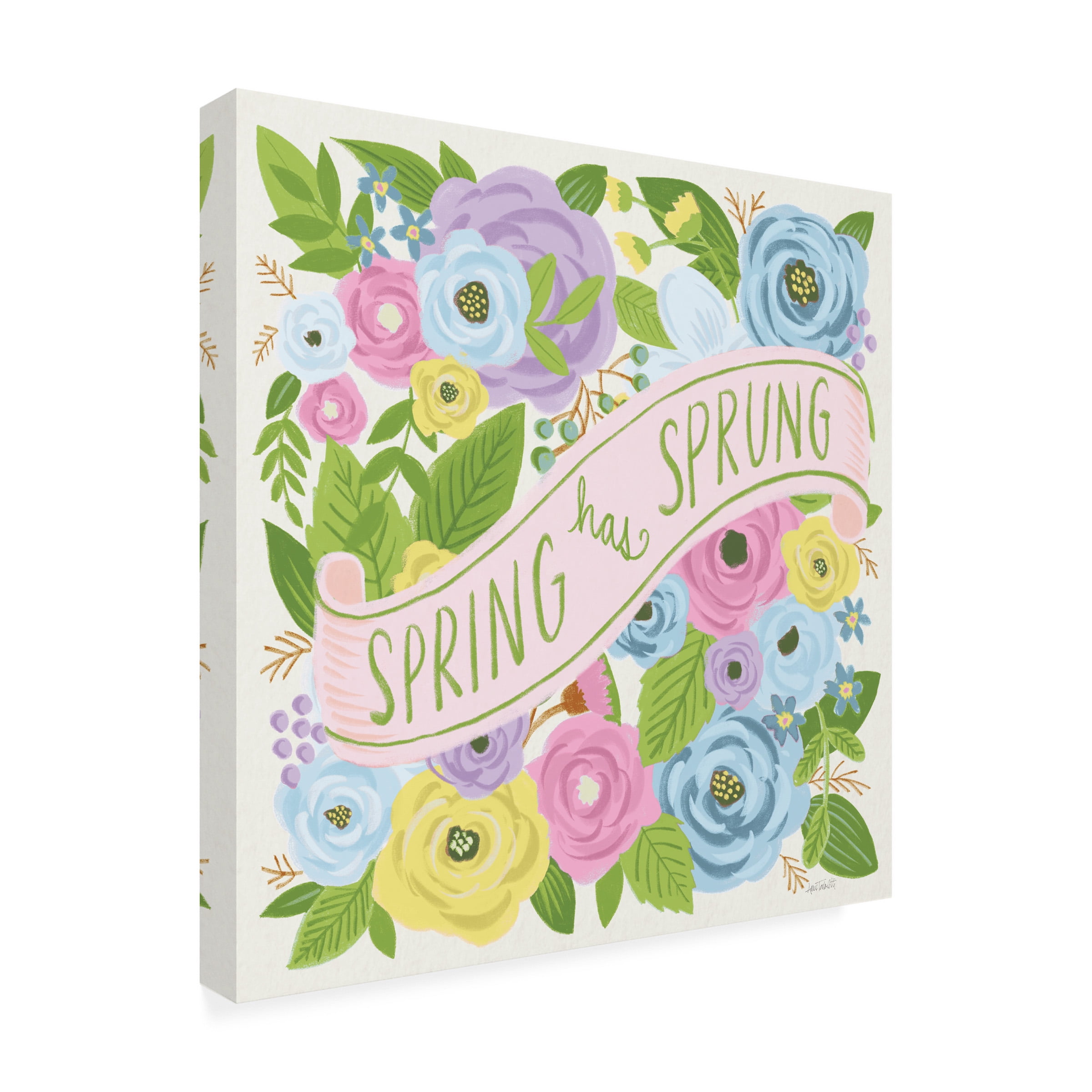 Anne Tavoletti 'Spring Has Sprung I Bright' Canvas Art