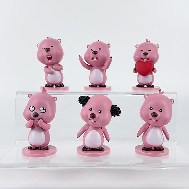 Pequeño castor coreano Ruby, edición de aeropuerto de tercera generación, caja ciega de moda limitada, muñecos bonitos periféricos, adornos, juguetes, regalos