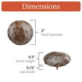 thumbnail image 2 of 50 Pack 2 Inch Sealed Rusted Finish Decorative Door Nail Clavos By Borderland Rustic Hardware, 2 of 4