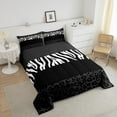thumbnail image 4 of Erosebridal Zebra Leopard Print Bedding Full Comforter Set, Rectangle Geometric Down Comforter, Animal Decorative, Reversible, 4 of 7