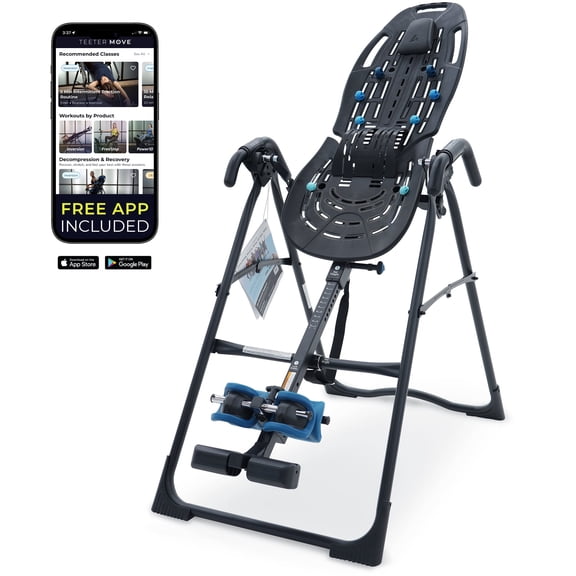 Teeter EP-560 Inversion Table w/ Accessories for Back Pain Relief – FDA-Registered, UL Safety Certified, 300 lb Capacity, Designed & Patented in USA