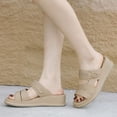 thumbnail image 5 of ATENAR Slippers for Women Fashion Wide Womens Shoes Fuzzy House Slipper Brown 8.5, 5 of 9