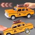thumbnail image 5 of Unbranded 1:32 Scale Diecast Taxi Toy Vehicle for Kids 3+, Pull Back Car with Lights and Sound, 5 of 9