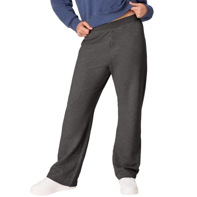 Pantalones deportivos Hanes EcoSmart con pernera abierta para mujer, talla S