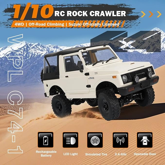 ARRIS Suzuki Jimny RC C74-1, 1/10 Scale 4WD Off-Road Rock Crawler