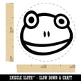 thumbnail image 2 of Cute Frog Face Rubber Stamp for Scrapbooking Crafting Stamping - Mini 1/2 Inch, 2 of 7