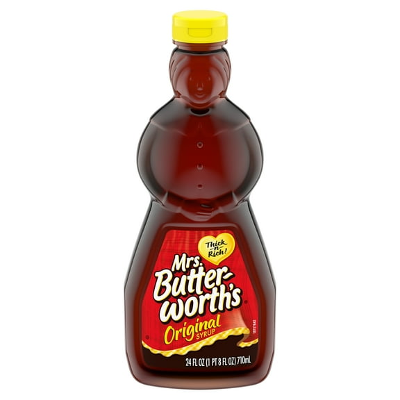 3 Pack of Mrs. Butterworth's Original Thick and Rich Pancake Syrup - 24 oz (Packaging Varies)
