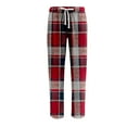 thumbnail image 5 of Zimjoy Red Pj Pants for Men Soft Elastic Waist Plaid Sleep Pant Casual Drawstring Warm Flannel Pajama Bottoms Comfy Loose Sleep Pant Christmas Sleep Bottoms with Pockets, Red L, 5 of 5