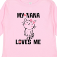 thumbnail image 4 of Inktastic My Nana Loves Me Girls Girls Long Sleeve Toddler T-Shirt, 4 of 5