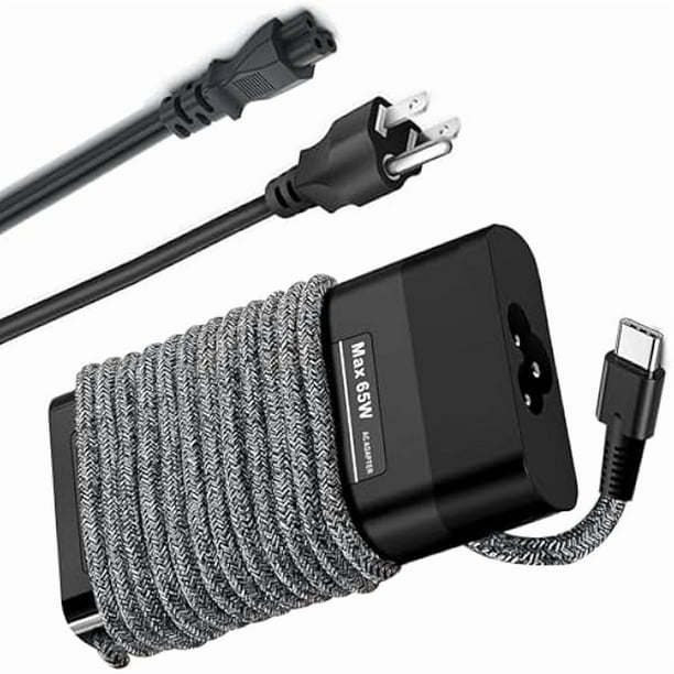 wonima11 New Slim HP 65W USB C Laptop Charger for HP Envy x 360,HP Spectre x360,Elitebook x360,Chromebook x360,Elite x2,Pavilion x2, Envy x2 Type C Fast Travel Power Adapter