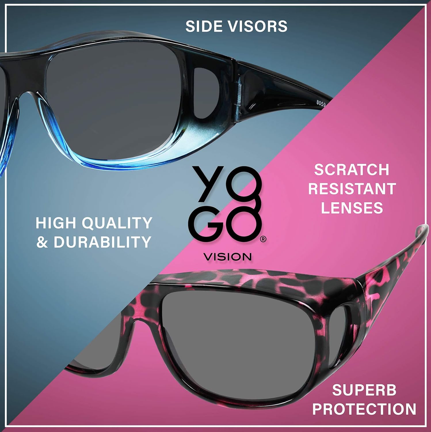 Fit Over Wrap Sunglasses Polarized Lens Wear Over Eyeglasses  display picture 3