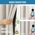 thumbnail image 5 of Turquoize Classic 100% Blackout Back Tab/Rod Pocket Curtains, Stone 52 x 63 , 2 Panels, 5 of 5