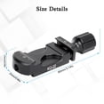 thumbnail image 4 of Universal Quick Release Clamp with Cold Shoe Mount Adapter and 1/4" Thread for Camera Tripod Head L Quick Release Plate L Bracket Compatible with Arca Style Plate KQ-22, 4 of 5