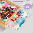 thumbnail image 4 of Hippie Dachshund Portrait Watercolor Tie-Dye Vintage Styles Acrylic Plaque with Wood Photo Frame Box Wiener Dog Lover Gifts Idea Light Box - 00014, 4 of 5