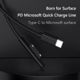 thumbnail image 4 of Cables de adaptador de cargador rápido PD de fuente de alimentación USB tipo C para Microsoft Surface Pro, 4 of 6