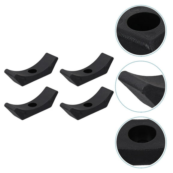 ORDDIART 4Pcs Dumbbell Saddles Black Dumbbell Rack Saddles for Gym Equipment