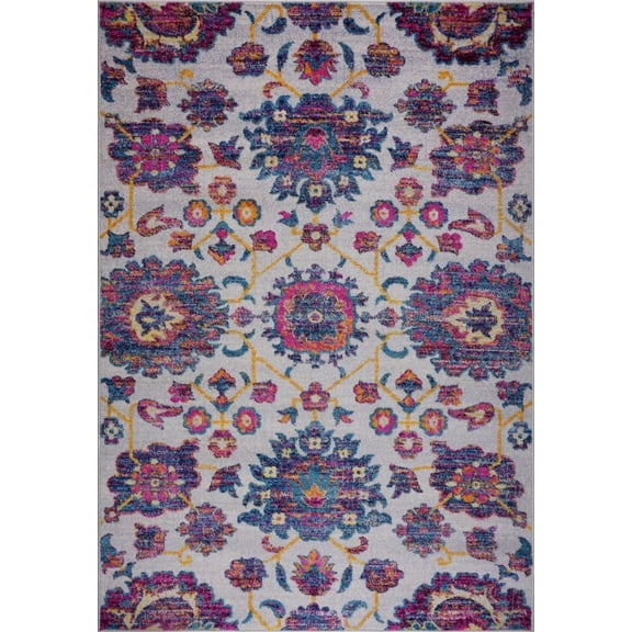 Ladole Rugs Johanna Floral Blotanical Persian Pattern Beautiful Soft Small Runner Rug Carpet in Multicolor, 3x5 (2'7" x 4'11", 80cm x 150cm)