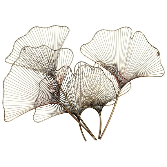Ginkgo Breeze Wall Sculpture Multi Metallic