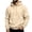 Beige_006, variant on Men's Cotton Pullover Hoodie Sweatshirt Fall Winter Drawstring Long Sleeve Sweatshirt Casual adjustable drawstring hood With Kanga Pockets Wine 2XL