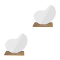 thumbnail image 1 of Inteprter Espejo de maquillaje irregular Espejo de escritorio acrílico decorativo con base de Herramienta de belleza cosmética, estilo gordo para Frijoles 2piezas Inteprter CBP147839, 1 of 6